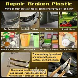 100W Plastic Welder Bumper Repair Kit, 110V Hot Stapler Gun Plastic Welding Kit