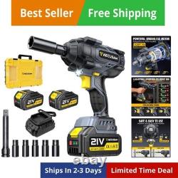 1328Ft-lbs 1800N. M Impact Wrench Cordless, 1/2 Brushless High Torque Impact