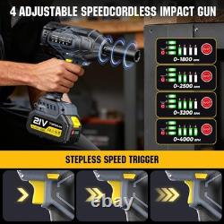1328Ft-lbs 1800N. M Impact Wrench Cordless, 1/2 Brushless High Torque Impact