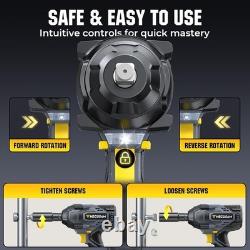 1328Ft-lbs 1800N. M Impact Wrench Cordless, 1/2 Brushless High Torque Impact