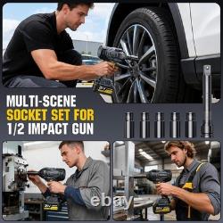 1328Ft-lbs 1800N. M Impact Wrench Cordless, 1/2 Brushless High Torque Impact