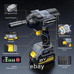1328Ft-lbs 1800N. M Impact Wrench Cordless, 1/2 Brushless High Torque Impact