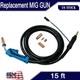 15ft Mig Gun & Tips Kit For Miller Acculock 212,250,251,252 Mdx-250 1770037