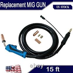 15ft MIG Gun & Tips Kit For Miller AccuLock 212,250,251,252 MDX-250 1770037