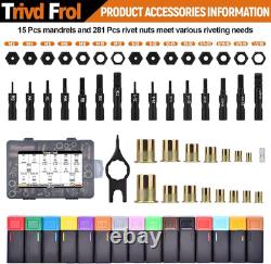 16 Rivet Nut Tool with 830Pcs SAE Rivet Nut Assortment Kit