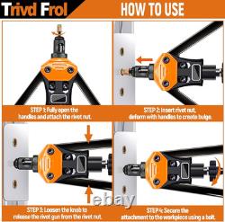 16 Rivet Nut Tool with 830Pcs SAE Rivet Nut Assortment Kit