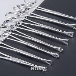 16pcs Piercing Tool Kit Body Piercing Forceps Ring Closer Opener Clamps Tools