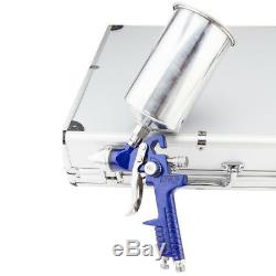 1.0/1.4/1.7mm Air Spray Gun Kit Auto Paint Car Primer Detail Basecoat Clearcoat