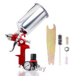1.4mm 1.7 2.5mm Nozzle HVLP Air Feed Spray Gun Kit Car Paint Primer Clearcoat US