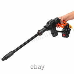 20V Cordless Pressure Cleaner Washer Gun Water Hose Nozzle Kit + Battery/Charger