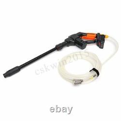 20V Cordless Pressure Cleaner Washer Gun Water Hose Nozzle Kit + Battery/Charger