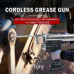 21V Cordless Grease Gun Kit Rechargeable Battery 8500 PSI Portable Grease Gun A+