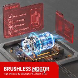 2800Nm Cordless Electric Impact Wrench Gun 1/2'' Brushless High Power Driver Kit