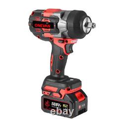2800Nm Cordless Electric Impact Wrench Gun 1/2'' Brushless High Power Driver Kit