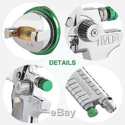 2.5 mm HVLP Gravity Spray Gun Kit with Auto Paint Primer Metal Flake