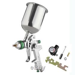 2.5 mm HVLP Gravity Spray Gun Kit with Auto Paint Primer Metal Flake