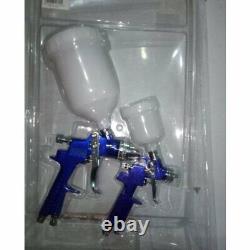 2 HVLP 1.0mm 1.4mm Air Spray Nozzle Gun Kit Primer Gravity Feed Paint 30-80PSI