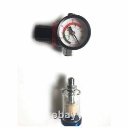 2 HVLP 1.0mm 1.4mm Air Spray Nozzle Gun Kit Primer Gravity Feed Paint 30-80PSI