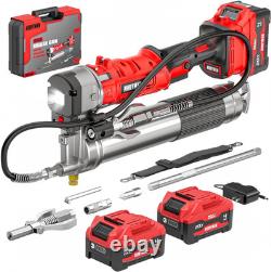 2-In-1 Electric Grease Gun Kit, Upgraded 12,000 Psi, 2×4000Mah Batteries, Built fo