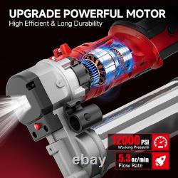 2-In-1 Electric Grease Gun Kit, Upgraded 12,000 Psi, 2×4000Mah Batteries, Built fo