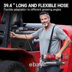 2-In-1 Electric Grease Gun Kit, Upgraded 12,000 Psi, 2×4000Mah Batteries, Built fo