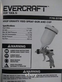 2 Piece HVLP Professional Auto Paint Spray Gun Kit