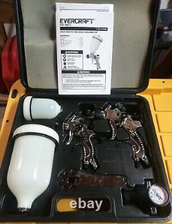 2 Piece HVLP Professional Auto Paint Spray Gun Kit