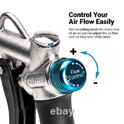 2-Way Air Blow Gun Ultimate Kit with Nozzles and Rubber Tips, 19-Piece