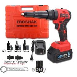 2 in 1 Cordless Electric Riveting Nut Gun Electric Rivnut Gun Pop Riveting Tool
