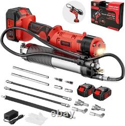 2-in-1 Electric Grease Gun, Cordless Grease Gun Kit 12,000 PSI, Brushless Moto