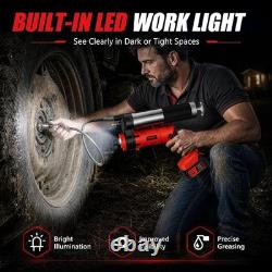 2-in-1 Electric Grease Gun, Cordless Grease Gun Kit 12,000 PSI, Brushless Moto