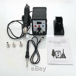 2in1 8786D SMD Soldering Station with Hot Air Gun Solder Iron Desoldering Tool Kit