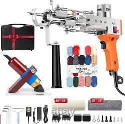 2in1 Cut Loop Pile Rug Tufting Gun With Electric Carpet Trimmer Carving Tool Kit