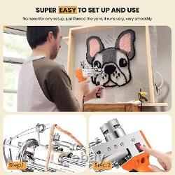 2in1 Cut Loop Pile Rug Tufting Gun With Electric Carpet Trimmer Carving Tool Kit