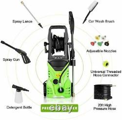3000PSI 1.8GPM Electric Pressure Washer Powerful Cold Water Cleaner Machine Kit