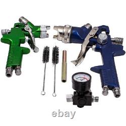 3HVLP Aluminum Air Spray Gun Kit Auto Paint Car Primer Detail Basecoat Brand New