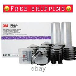 3M 26000 PPS Series 2.0 Spray Gun Cup, Lids and Liners Kit FREE SHIPPING