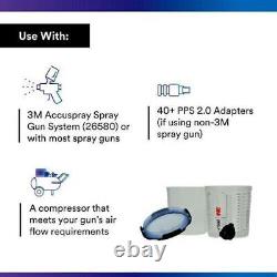 3M PPS 26301 Series 2.0 Spray Gun Cup, Lid and Liner Kit, Standard, 22 oz