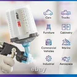 3M PPS 2.0 Spray Gun Cup, Lids and Liners Kit, 26301, Standard 22 fl oz, 650 mL