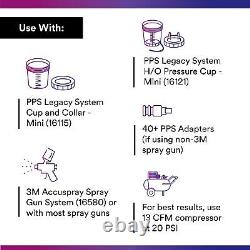 3M PPS (Original Series) Paint Spray Gun Cup Lids and Liners Kit, 16114
