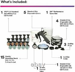 3M Performance Spray Gun Starter Kit WithPPS Spray Gun Cup System, Air Control Val