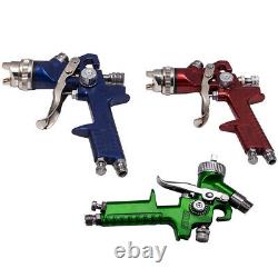 3Pcs HVLP Aluminum Air Spray Gun Kit Auto Paint Car Primer Detail Basecoat New