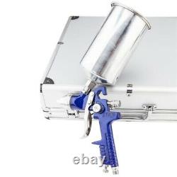 3 HVLP Air Spray Gun Kit Auto Paint Car Primer Detail Basecoat Clearcoat with Case
