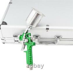 3pc HVLP Gravity Feed Air Spray Gun Kit Auto Paint Car Primer Basecoat Clearcoat
