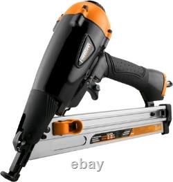 4-Piece Pneumatic Nailer and Stapler Kit with Canvas Bag for Construction