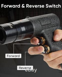 4-in-1 Pneumatic Rivnut Gun Kit 10-24/1/4/5/16/3/8 + 20 Mandrels Nutsert Gun