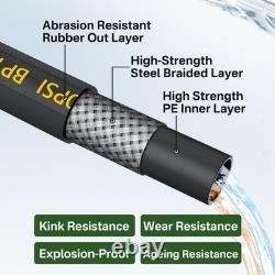5000PSI Pressure Washer Hose and Gun, 3/8'' Power Hose 50FT