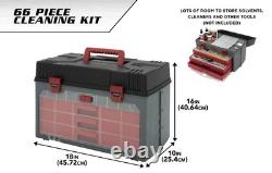 66 Piece Universal Gun Cleaning Kit with Toolbox for Shotguns and Rifles