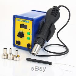 858D 110V 700W Electric Hot Air Heat Gun Soldering Station Desoldering Tool Kit