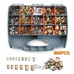 900pcs Riveter Gun Stainless Steel Rivet Nuts Insert Tool Kit M3 M4 M5 M6 M8 M10